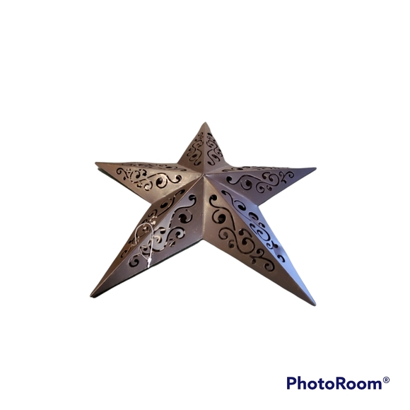 Decor Primitive Farmhouse Star Battery Operated Hanging Sign New Without tag - Picture 8 of 9